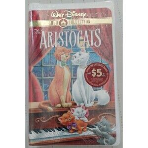 The Aristocats VHS Disney Gold Collection Clamshell *SEALED*